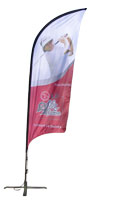 Design custom printed feather flags online